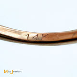 QCD Inc. 14K Rose Gold 0.26ct Doublet Opal and 0.10ctw Diamond Halo Ring Size 6