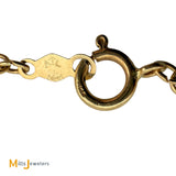 Vintage Atlantic Jewelry Co. 14K Yellow Gold 2.19ctw Blue Topaz and 0.02ctw Diamond Bracelet