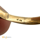 14K Yellow Gold 1.93ctw Garnet 3.12ctw Australian Opal Cluster Ring Size 6