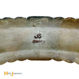 James Shay Navajo 0.80ct Diamond and Turquoise Sterling Silver 925 Cuff Bracelet