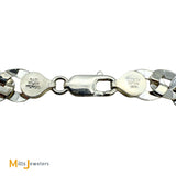Sterling Silver 925 Curb Link Chain Bracelet Size 8.25
