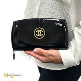 Chanel CC Compact Patent Leather Trousse Maquil Wallet Black 2009/2010