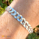 Sterling Silver 925 Curb Link Chain Bracelet Size 8.25