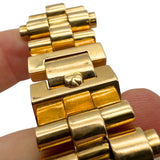 Vintage 18K Yellow Gold 67.5ct Citrine and 0.72ctw Diamond Link Bracelet