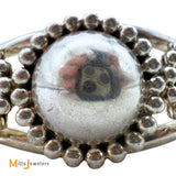 CRJ Little Yellowhorse Navajo Sterling Silver 925 Cuff Bracelet