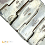 Vintage Betty Thomas Sanel Navajo Sterling Silver 925 Turquoise Link Bracelet 7"