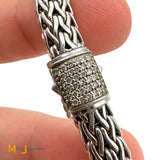 John Hardy Classic Icons 0.25ctw Diamond Sterling Silver 925 Bracelet