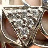 Misahara Platinum 0.24ctw Diamond "Usama" Band Ring Size 6.5