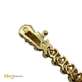 14K Yellow Gold 0.83ctw Round Brilliant Diamond Tennis Bracelet 6.75"