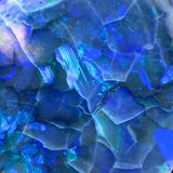 14K Yellow Gold Crazed Asymmetrical Australian Fire Opal Bezel Set Slide Pendant