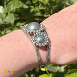 CRJ Little Yellowhorse Navajo Sterling Silver 925 Cuff Bracelet