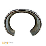Vintage Thomas Singer Navajo Sterling Silver 925 Bear Cuff Bracelet