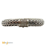 John Hardy Classic Icons 0.25ctw Diamond Sterling Silver 925 Bracelet