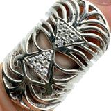 Misahara Platinum 0.24ctw Diamond "Usama" Band Ring Size 6.5