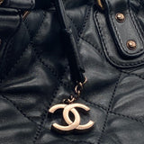 Vintage Chanel Black Quilted Cloudy Bundle East West Tote Bag 2005-2006