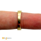 14K Yellow Gold 1.13cw Emerald and 0.24ctw Diamond Cocktail Halo Ring Size 6.75