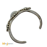 CRJ Little Yellowhorse Navajo Sterling Silver 925 Cuff Bracelet