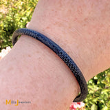 Louis Vuitton Damier Graphite Coated Canvas Keep It Bracelet M8152E