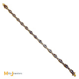 STS Jewelers Inc. 14K Yellow Gold 5.1ctw Tanzanite Marquise Tennis Bracelet