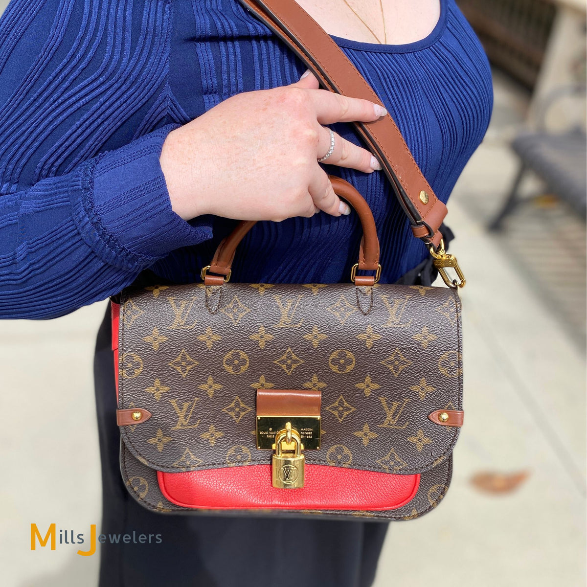 LOUIS VUITTON STUNNING Monogram Vaugirard Coquelicot Crossbody handle –  Lemon Tree Goods