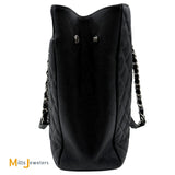 Chanel Quilted Caviar Leather Black Totes Classic Timeless Tote 2018-2019