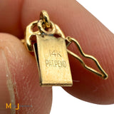 14K Yellow Gold Multicolor Oval Gemstone Tennis Link Bracelet 6.5"