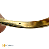 Antique 9k Two-tone Gold 0.58ct Ruby and 0.12ctw Diamond Art Deco Ring Size 6.75