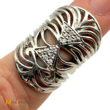 Misahara Platinum 0.24ctw Diamond "Usama" Band Ring Size 6.5