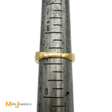 14K Yellow Gold 1.13cw Emerald and 0.24ctw Diamond Cocktail Halo Ring Size 6.75