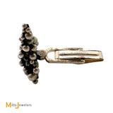 Vintage Sterling Silver 925 Grapevine Cufflink and Button Clip Set