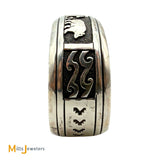 Vintage Thomas Singer Navajo Sterling Silver 925 Three Bear Bracelet