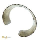 Signed Teepee Stamped Sterling Silver 925 Wide Cuff Bracelet