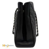 Chanel Quilted Caviar Leather Black Totes Classic Timeless Tote 2018-2019