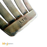 Loren Thomas Begay Sterling Silver 925 Navajo Large 55ct Oval Turquoise Cuff Bracelet