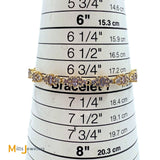 STS Jewelers Inc. 14K Yellow Gold 5.1ctw Tanzanite Marquise Tennis Bracelet