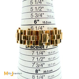 Vintage 18K Yellow Gold 67.5ct Citrine and 0.72ctw Diamond Link Bracelet