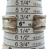 James Shay Navajo 0.80ct Diamond and Turquoise Sterling Silver 925 Cuff Bracelet