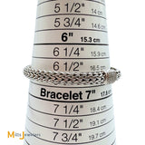 John Hardy Classic Icons 0.25ctw Diamond Sterling Silver 925 Bracelet