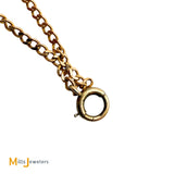 14k Yellow Gold Hand-Carved Jade 12.25ctw Link Bracelet Size 7.25