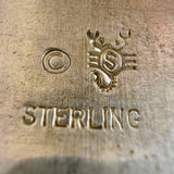 Signed Teepee Stamped Sterling Silver 925 Wide Cuff Bracelet