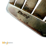 Loren Thomas Begay Sterling Silver 925 Navajo Large 55ct Oval Turquoise Cuff Bracelet