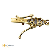 STS Jewelers Inc. 14K Yellow Gold 5.1ctw Tanzanite Marquise Tennis Bracelet