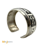 Vintage Thomas Singer Navajo Sterling Silver 925 Three Bear Bracelet