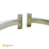 Tiffany & Co. 925 Tiffany T Square Cuff Bracelet Size Large