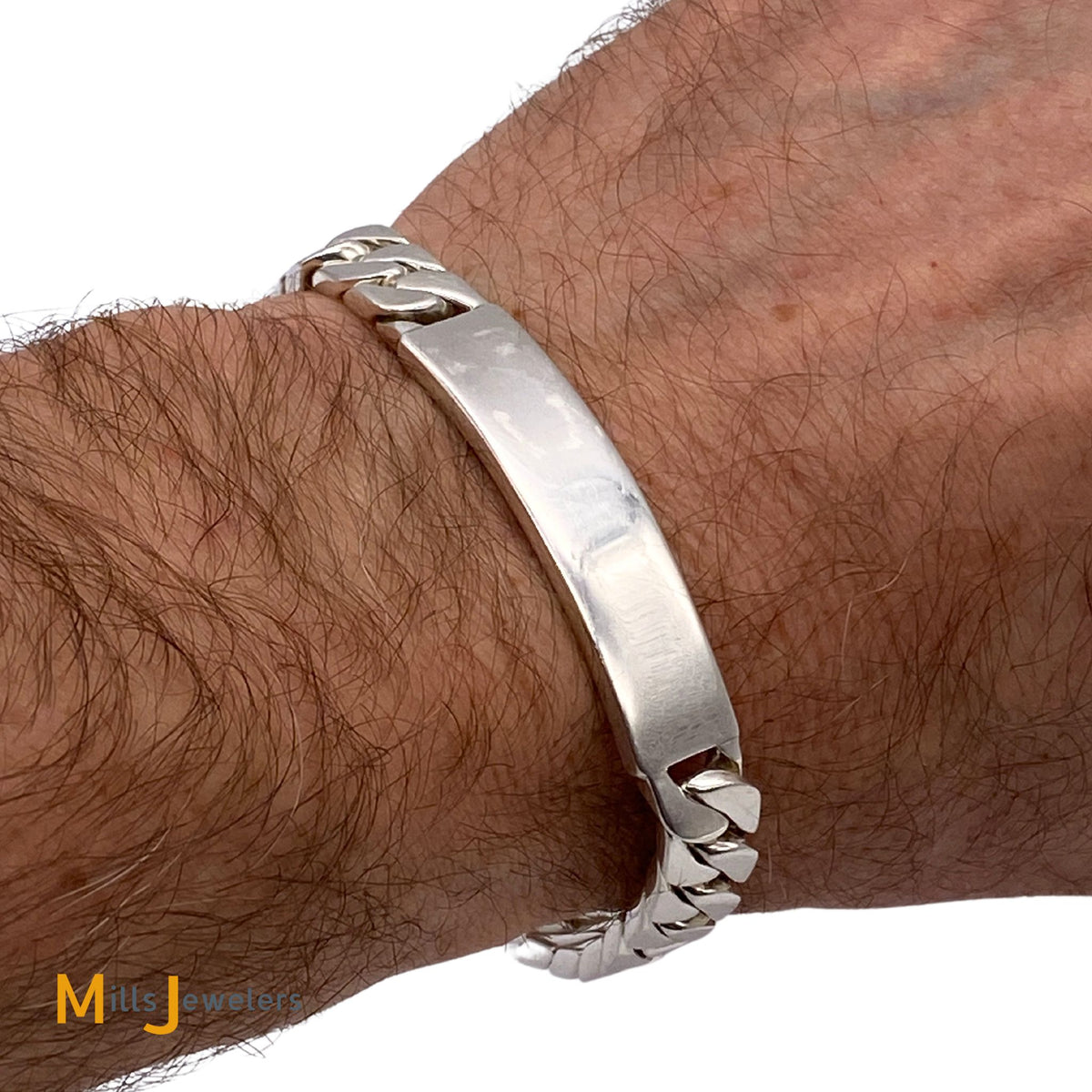 Tiffany & Co. 925 Italy I.D. Bracelet Size Large 7.5” Long – Mills