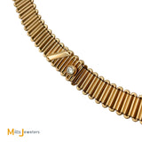 Vintage Tiffany & Co. 18K Rose Gold 0.10ct Diamond Ribbon Wrap Bracelet