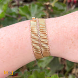 Vintage Tiffany & Co. 18K Rose Gold 0.10ct Diamond Ribbon Wrap Bracelet