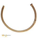 Vintage Tiffany & Co. 18K Rose Gold 0.10ct Diamond Ribbon Wrap Bracelet