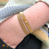 Vintage Tiffany & Co. 18K Rose Gold 0.10ct Diamond Ribbon Wrap Bracelet