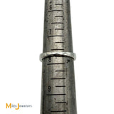 18K White Gold 0.37ctw Diamond 3 Row Band Ring Size 7.75